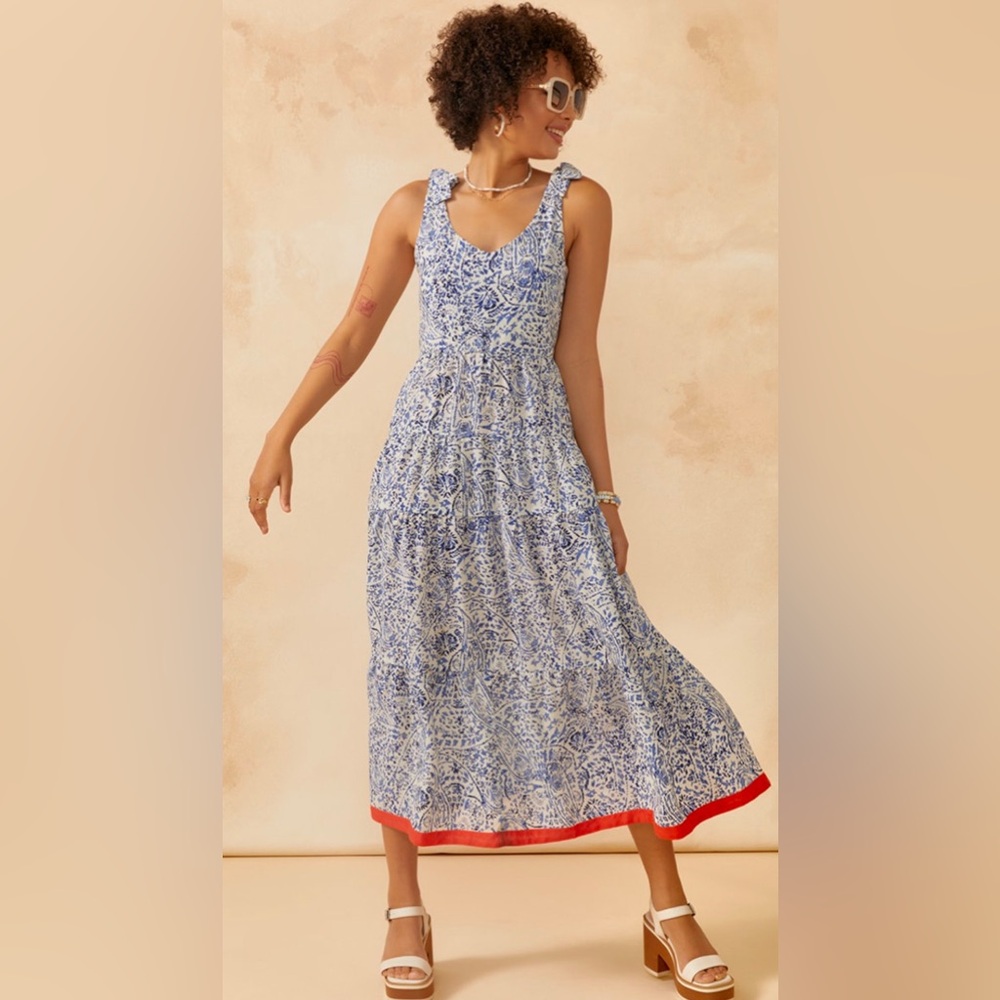 Anthropologie THML vacay dream Maxi Dress